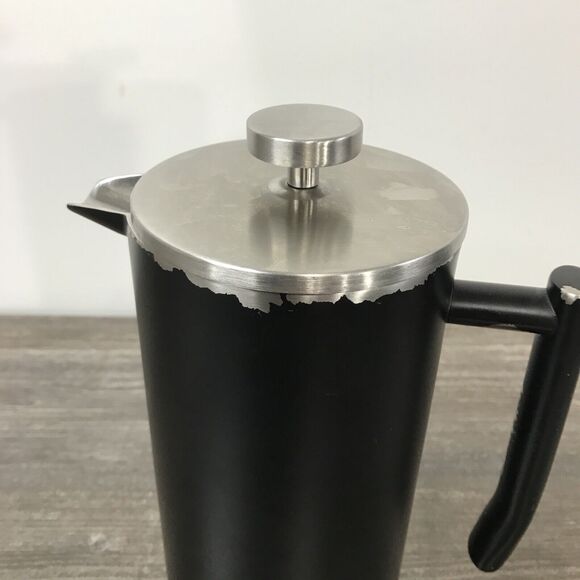 Veken French Press Coffee & Tea Maker, 304 Stainless Steel Black - Picture 3 of 13